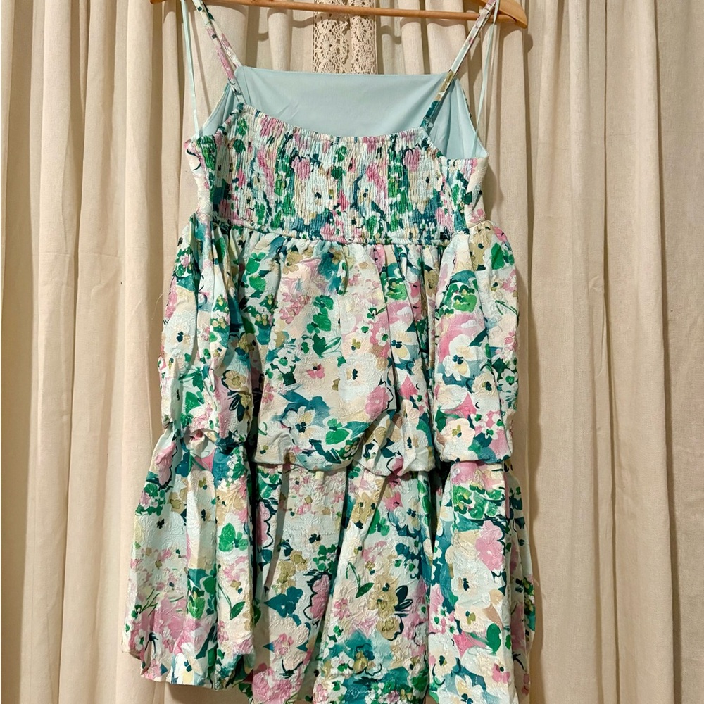 Floral Sleeveless Dress - Picture 2 of 3